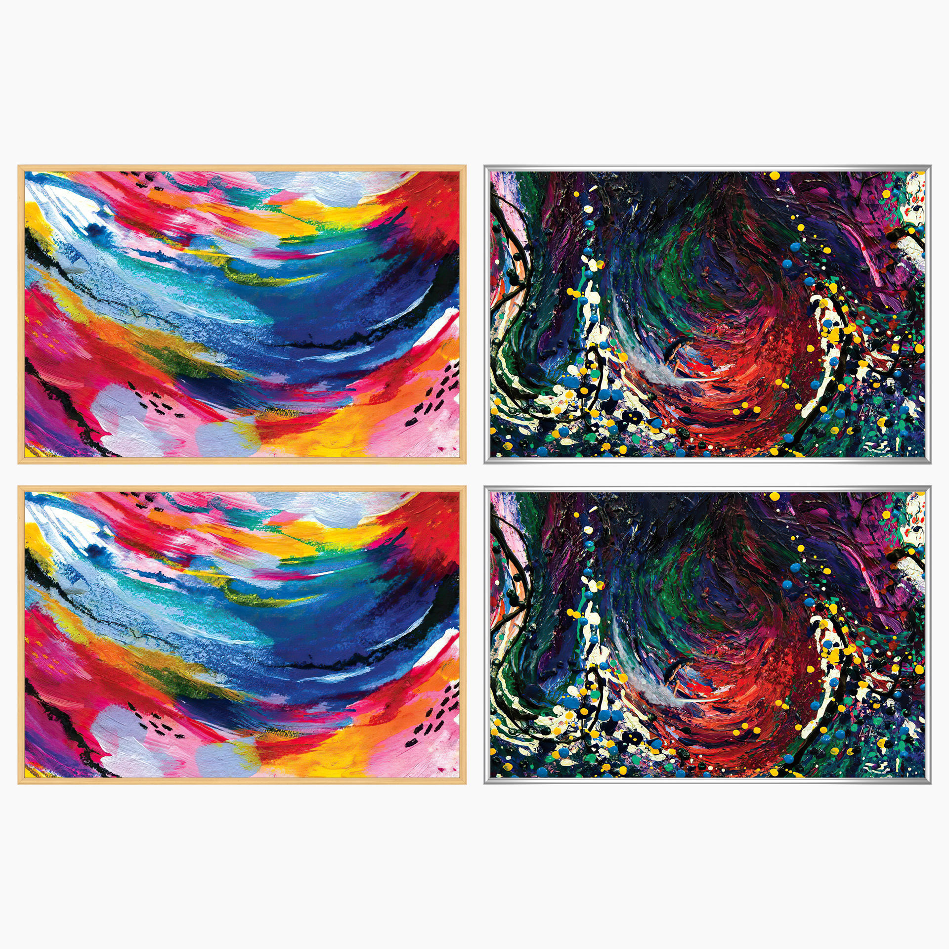 Wall Art Set 4029 3D model_2