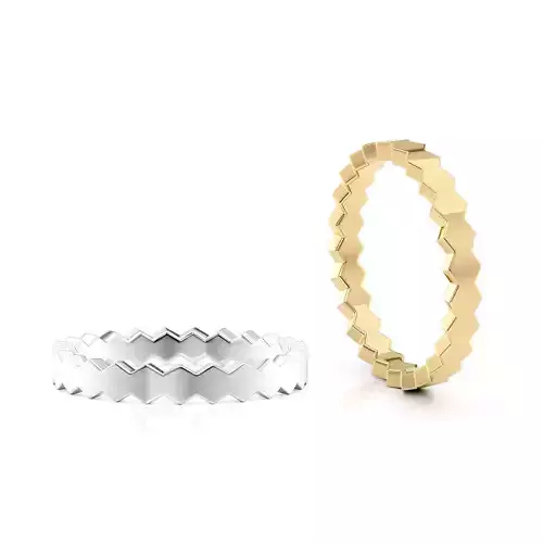 Honeycombs ring band R 0324 printable 3d model 3D print model