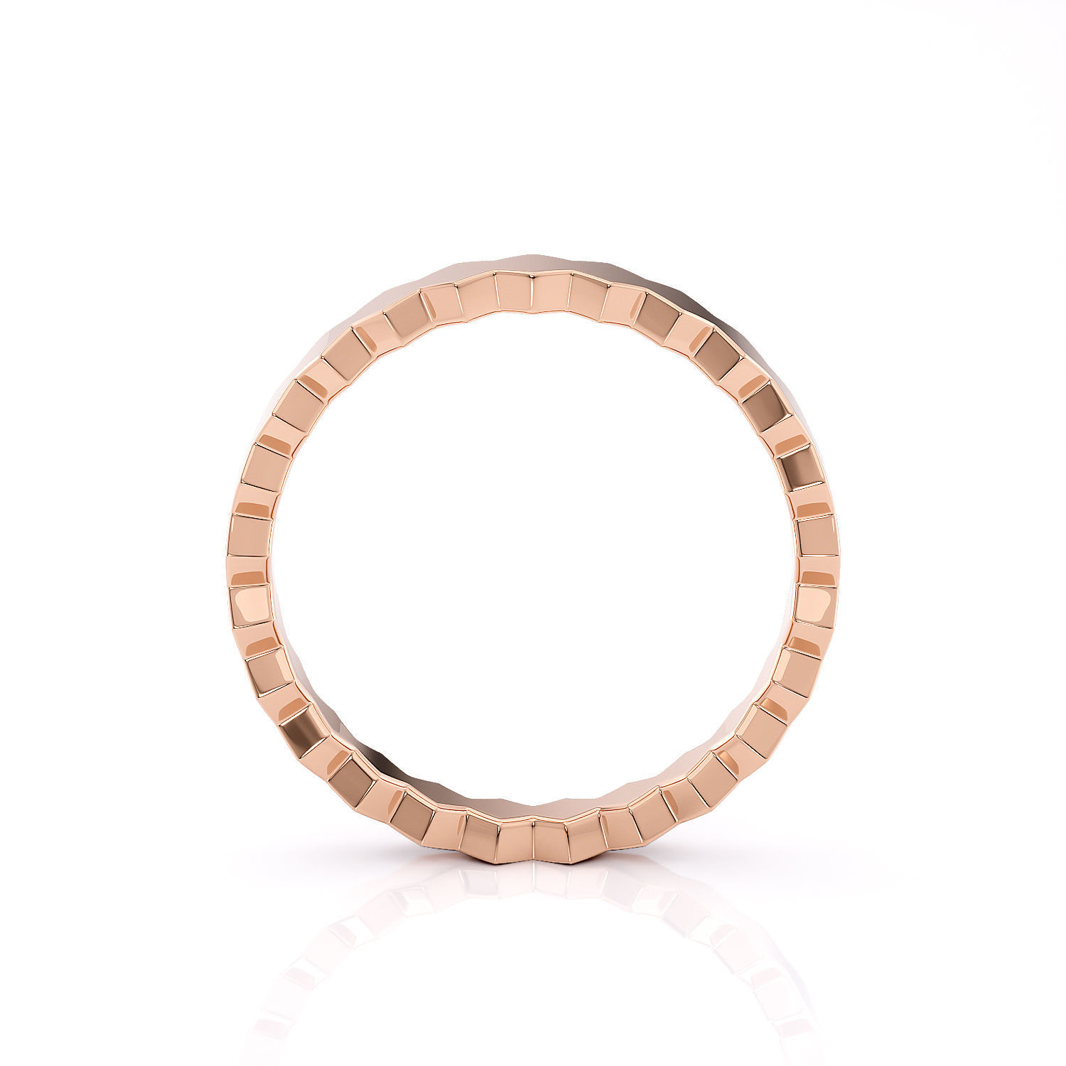 Honeycombs ring band R 0324 printable 3d model 3D print model_4