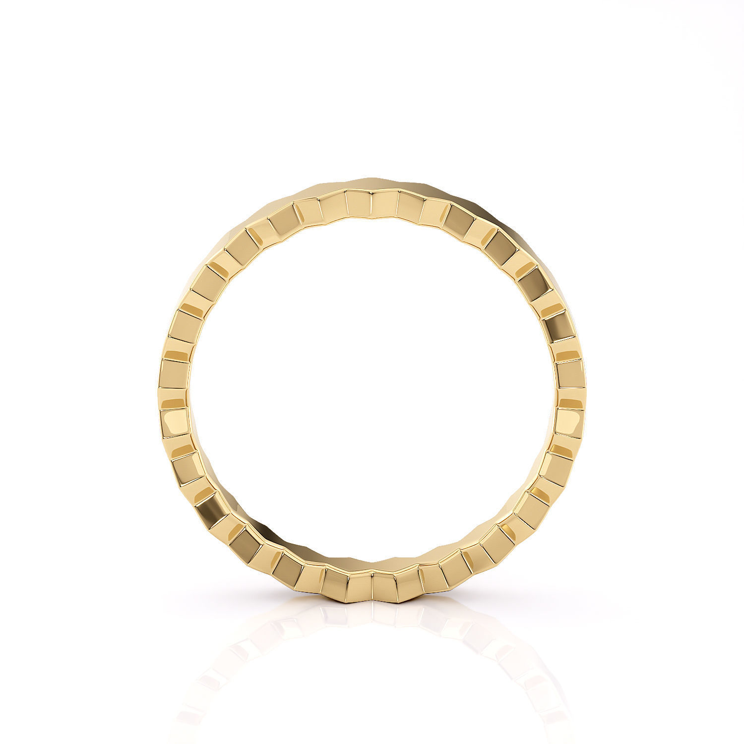 Honeycombs ring band R 0324 printable 3d model 3D print model_10