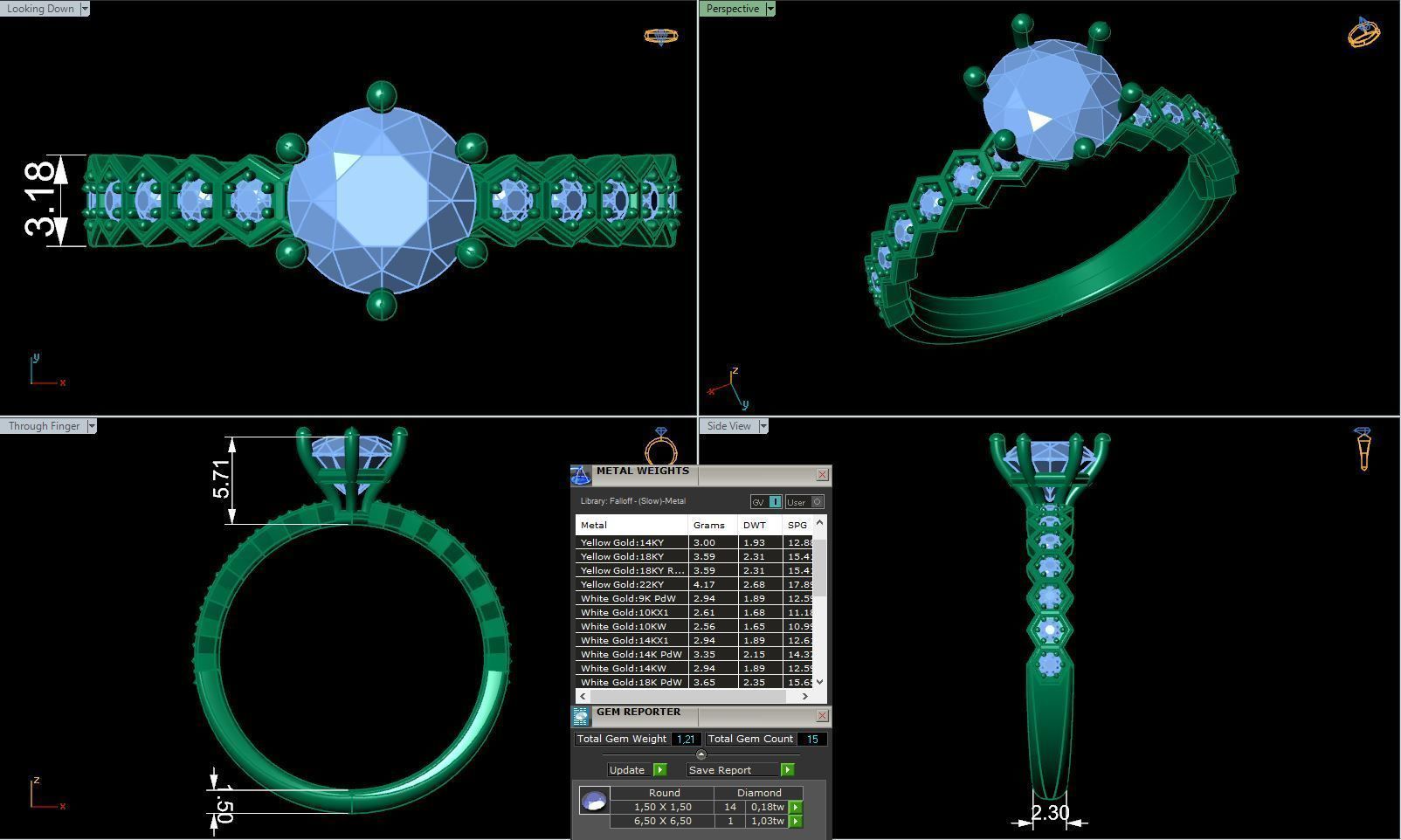 Honeycombs Engagement ring R 0325 printable 3d model 3D print model_1