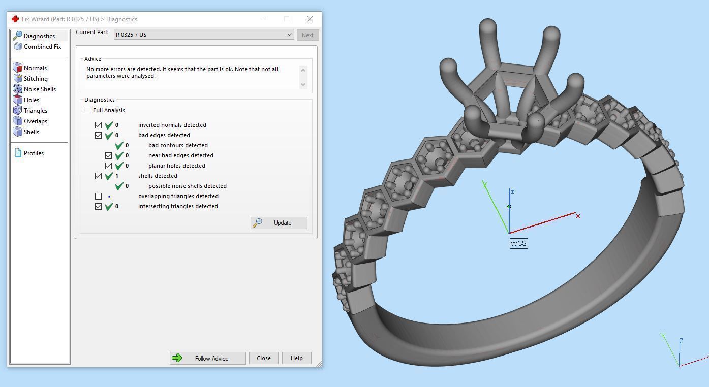 Honeycombs Engagement ring R 0325 printable 3d model 3D print model_18
