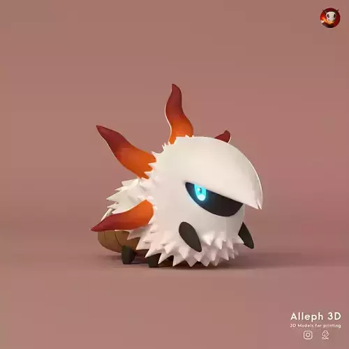 Pokemon larvesta 3D print model