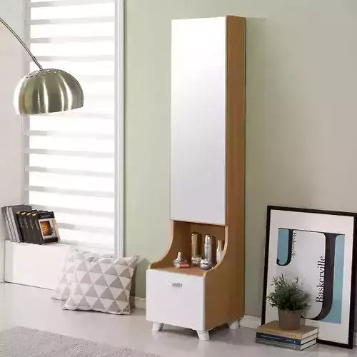 Diva full-length mirror cabinet dressing table