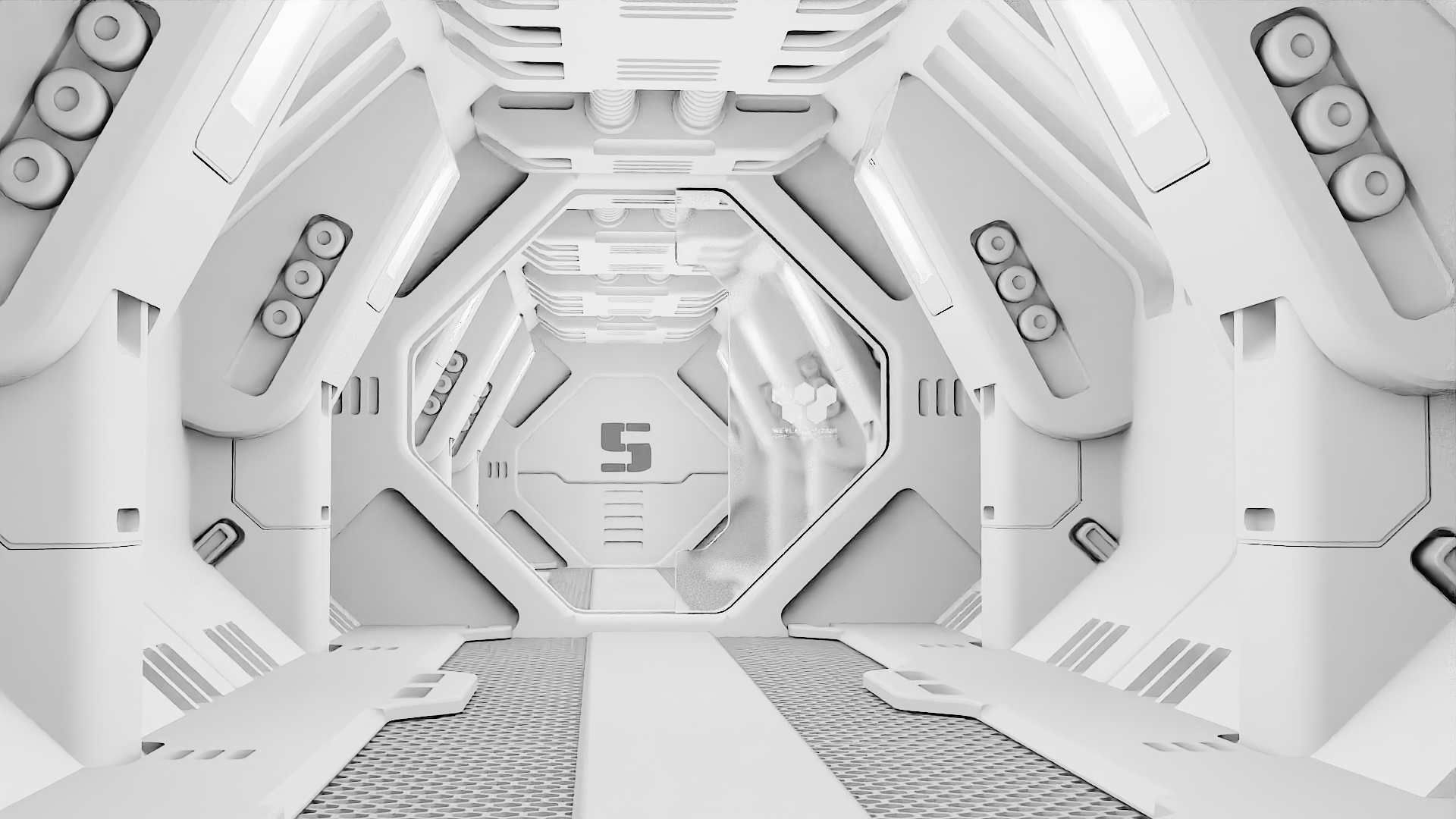 STARSHIP CORRIDOR   3D model_5