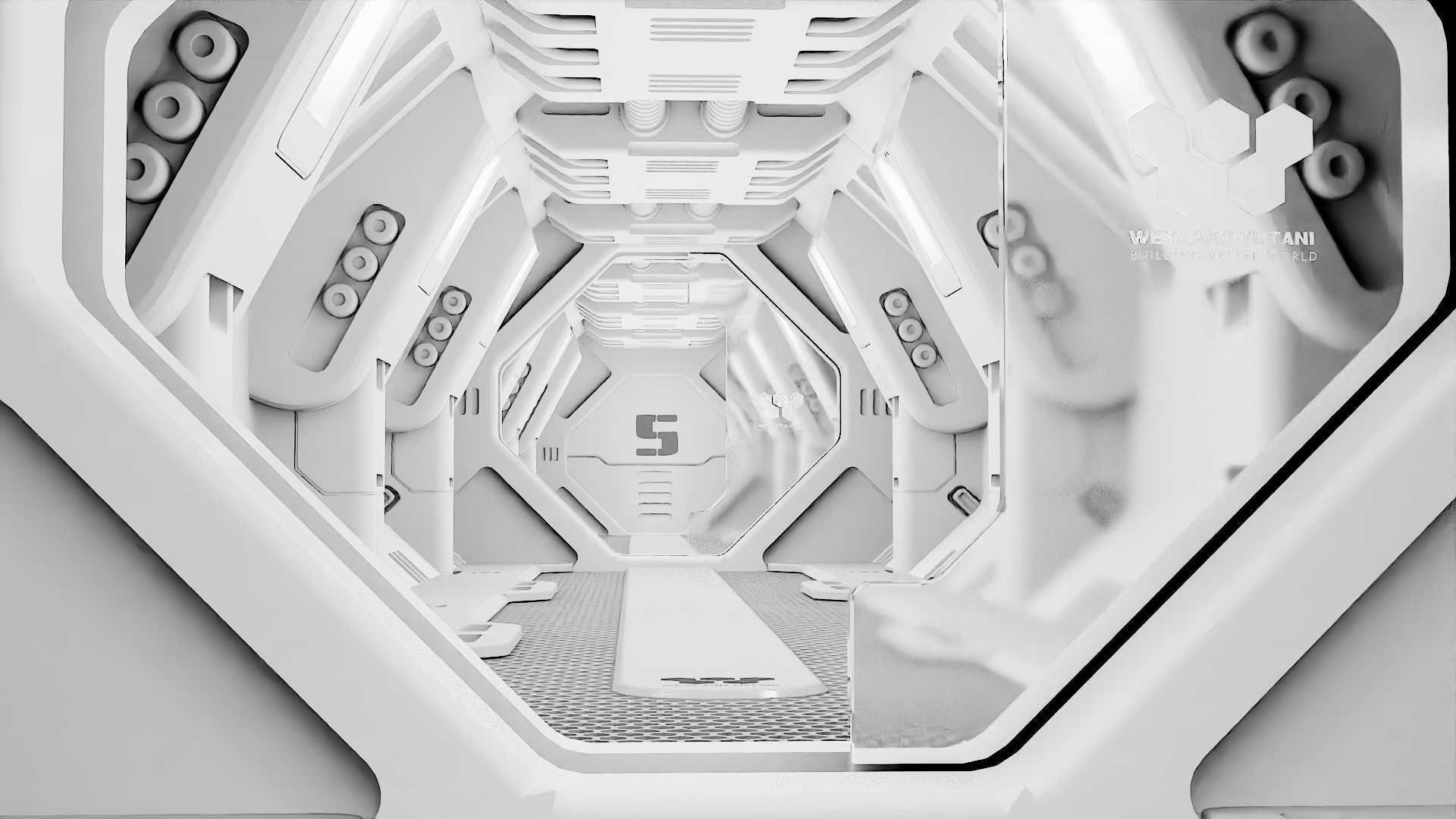 STARSHIP CORRIDOR   3D model_7