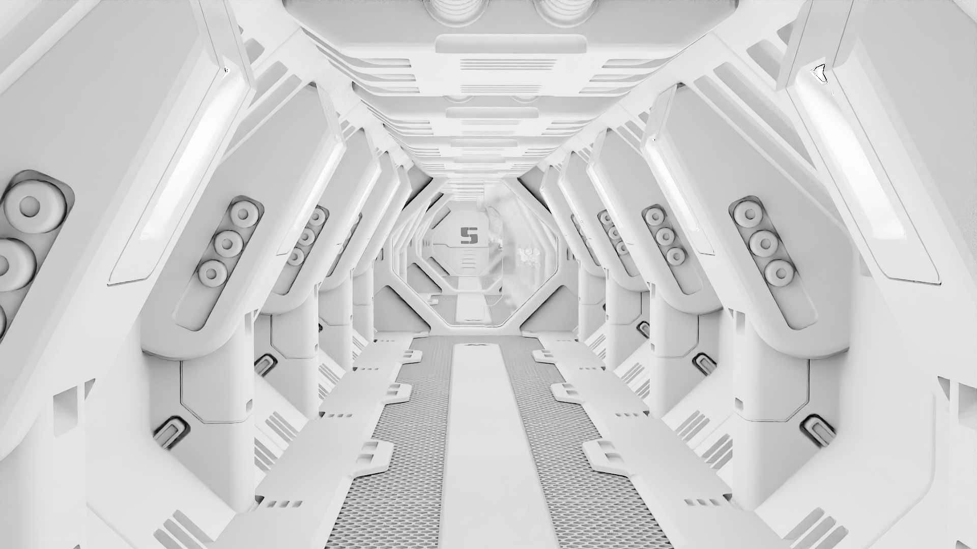 STARSHIP CORRIDOR   3D model_15