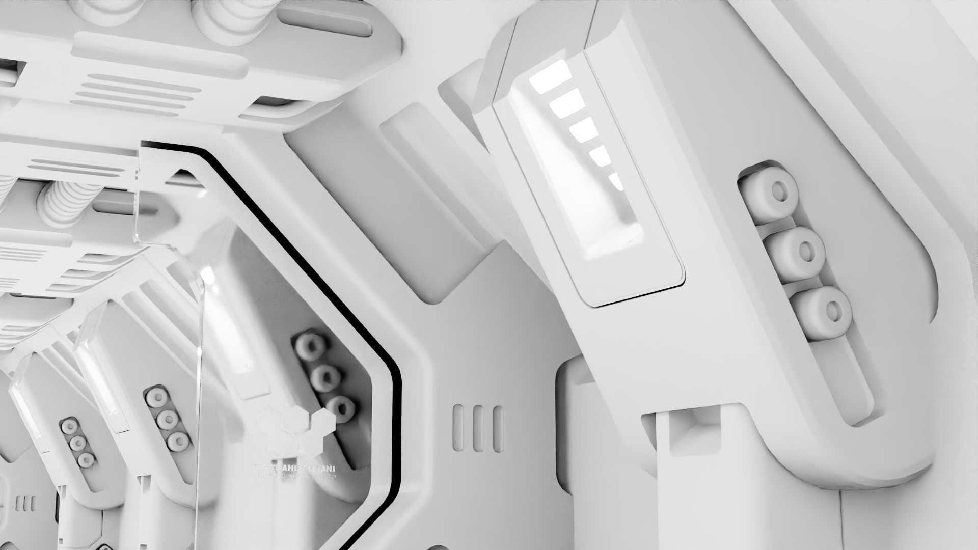 STARSHIP CORRIDOR   3D model_19