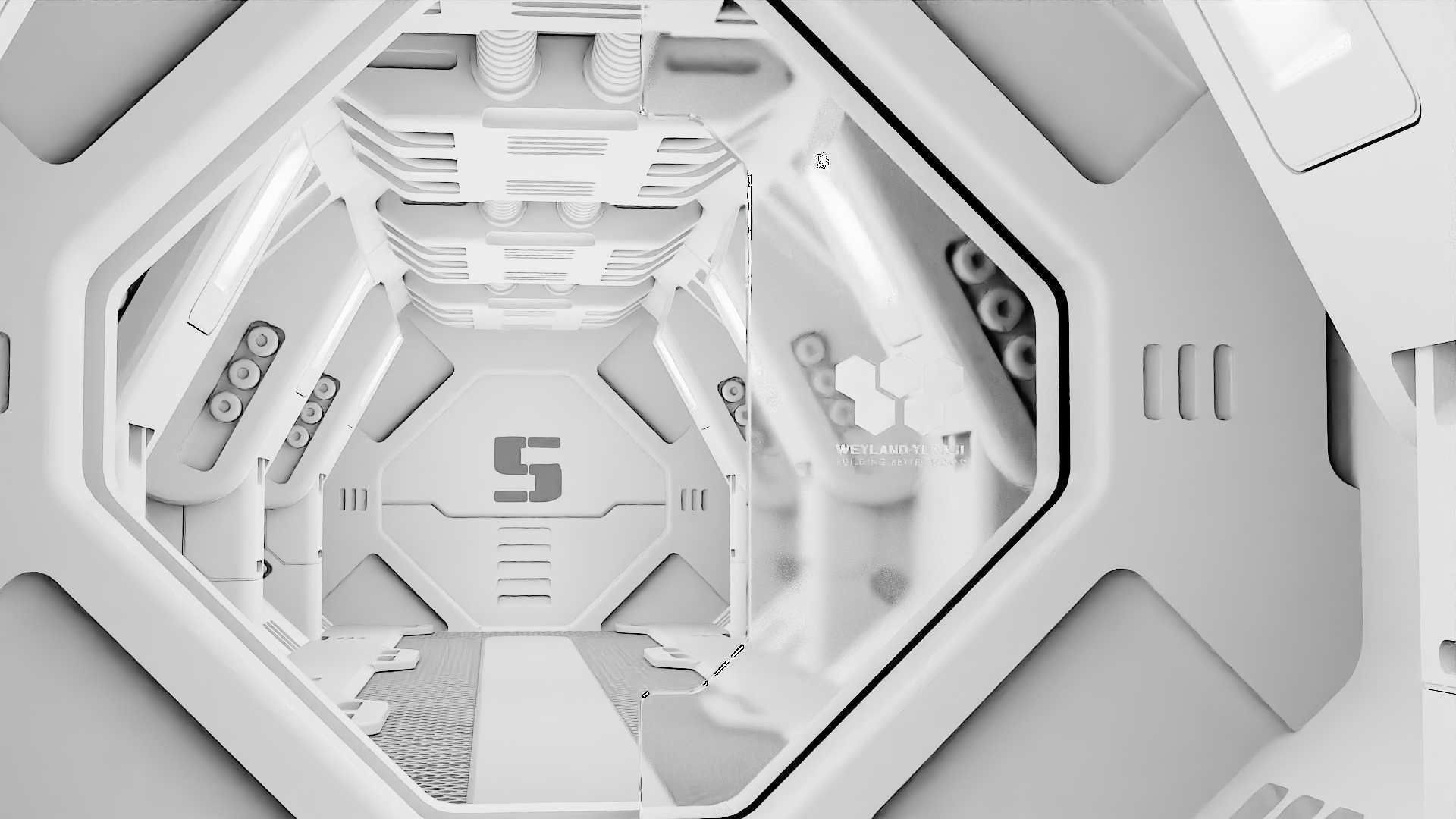 STARSHIP CORRIDOR   3D model_2