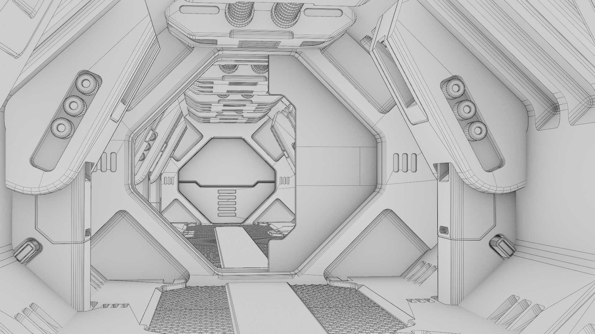 STARSHIP CORRIDOR   3D model_35