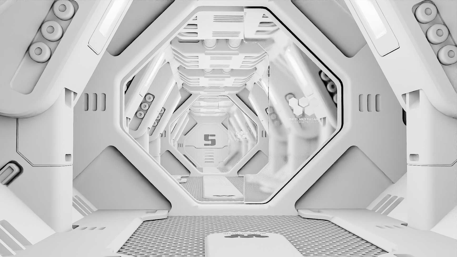 STARSHIP CORRIDOR   3D model_9