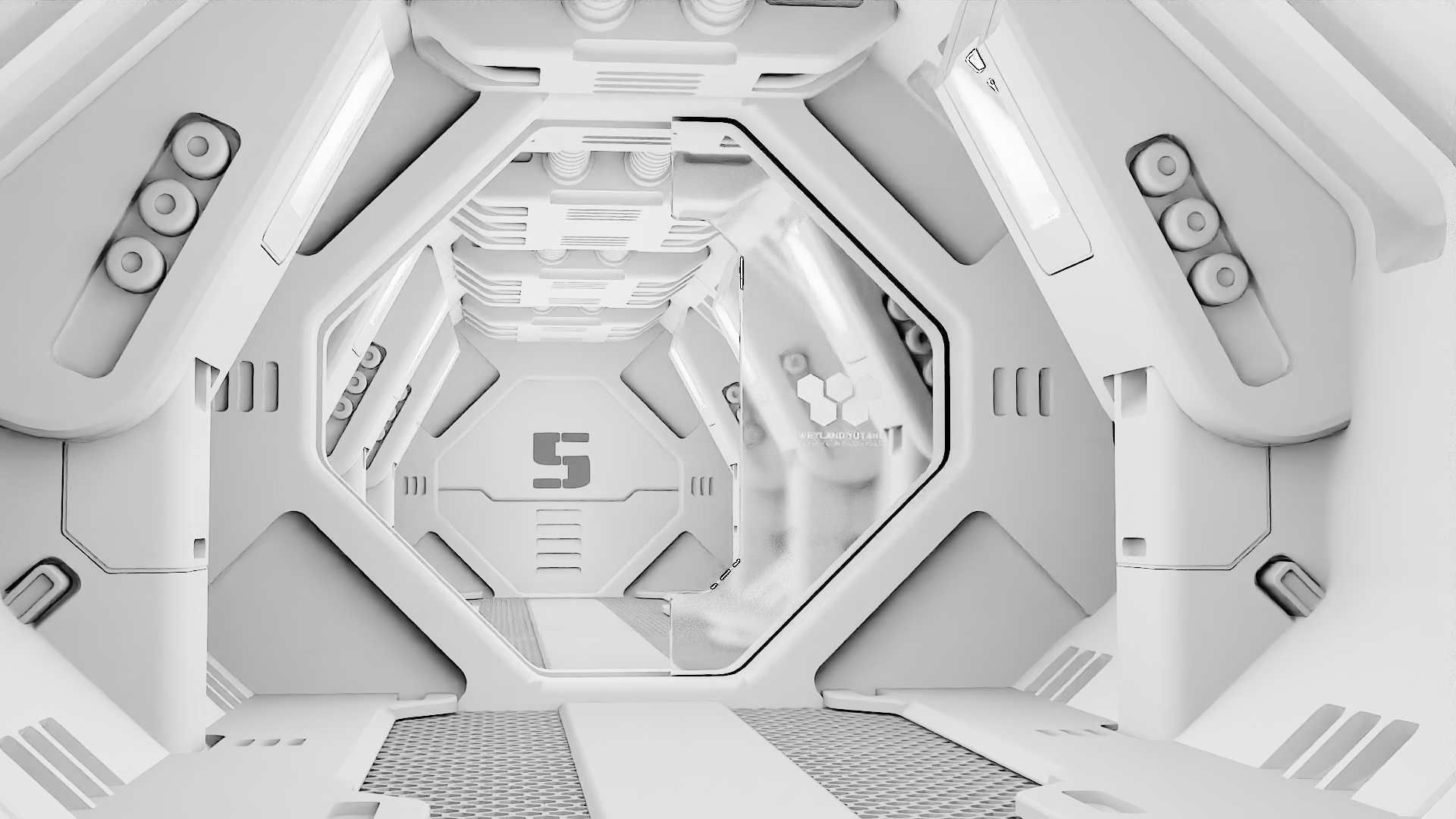 STARSHIP CORRIDOR   3D model_4