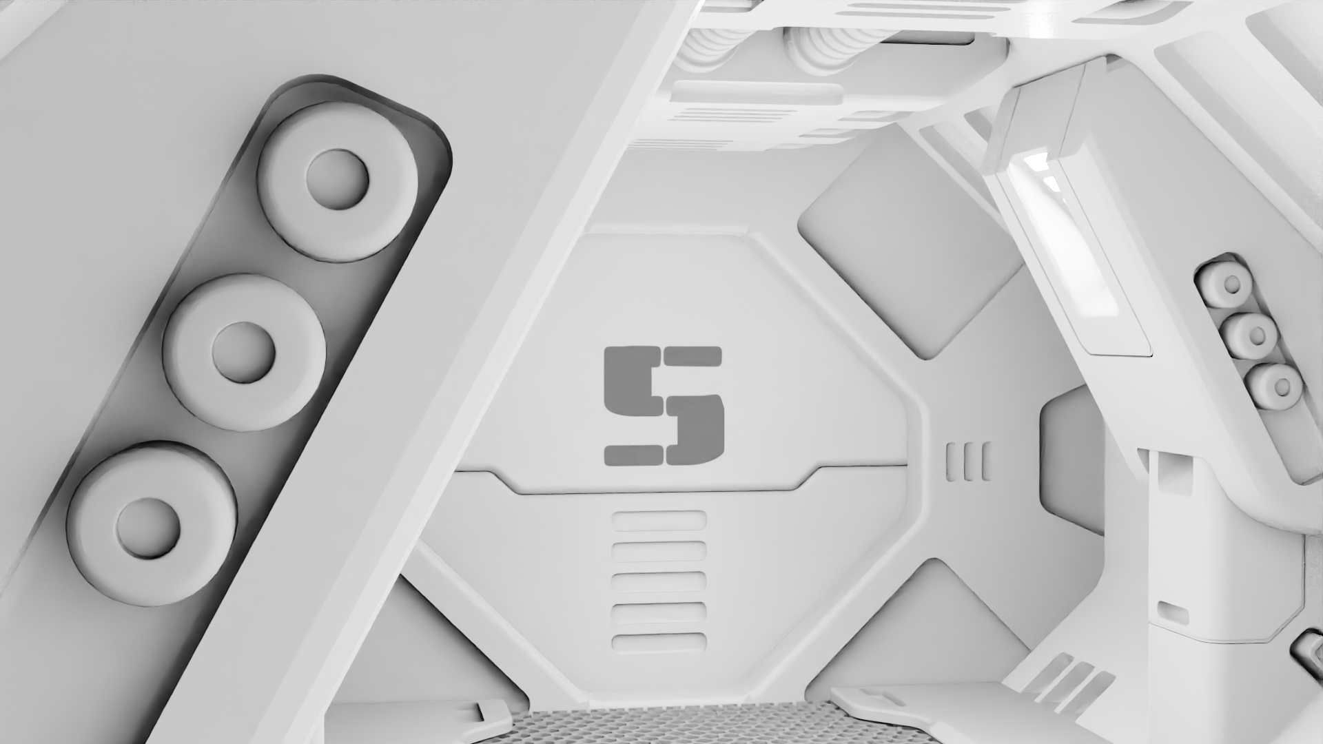 STARSHIP CORRIDOR   3D model_24