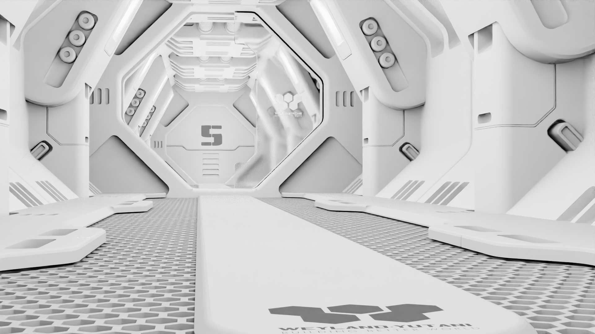 STARSHIP CORRIDOR   3D model_28