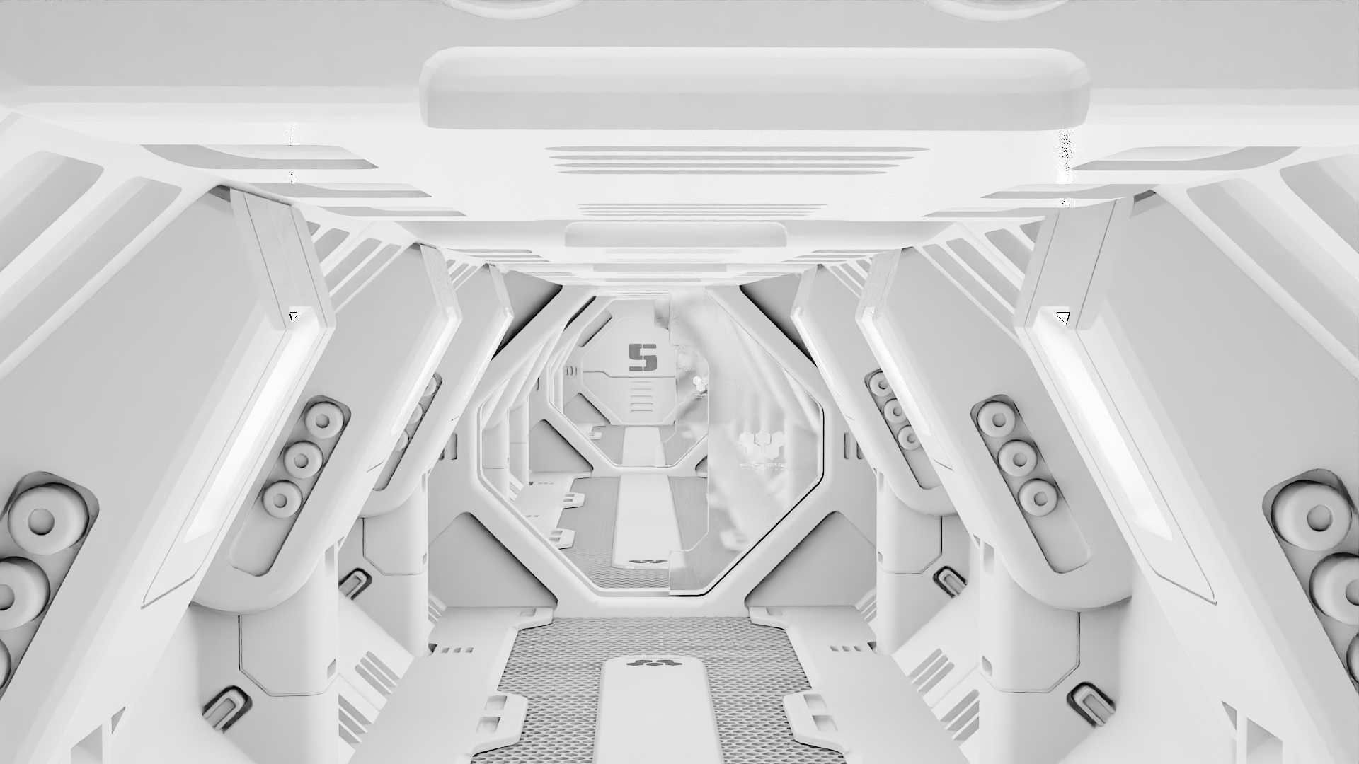 STARSHIP CORRIDOR   3D model_13