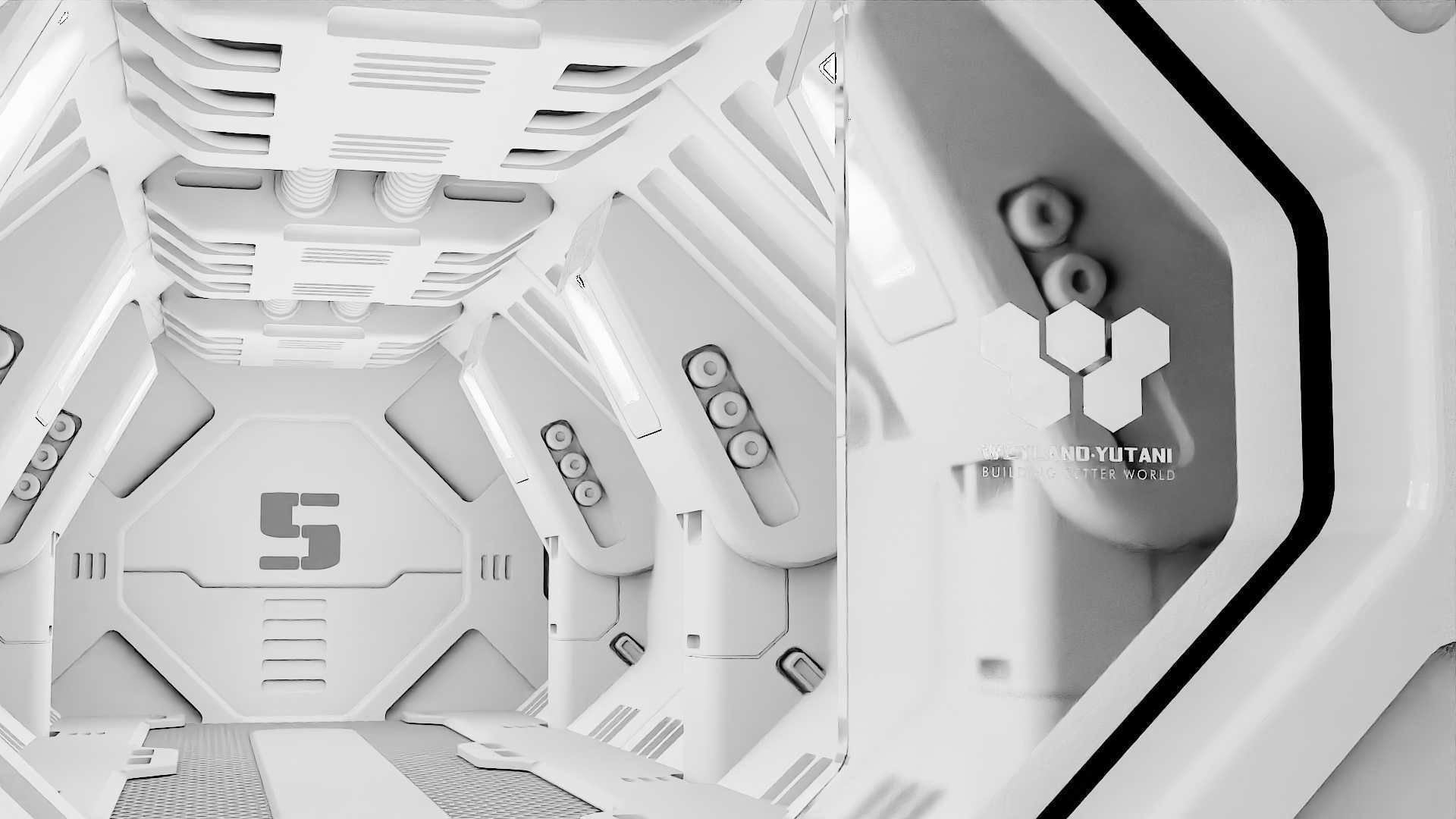 STARSHIP CORRIDOR   3D model_1