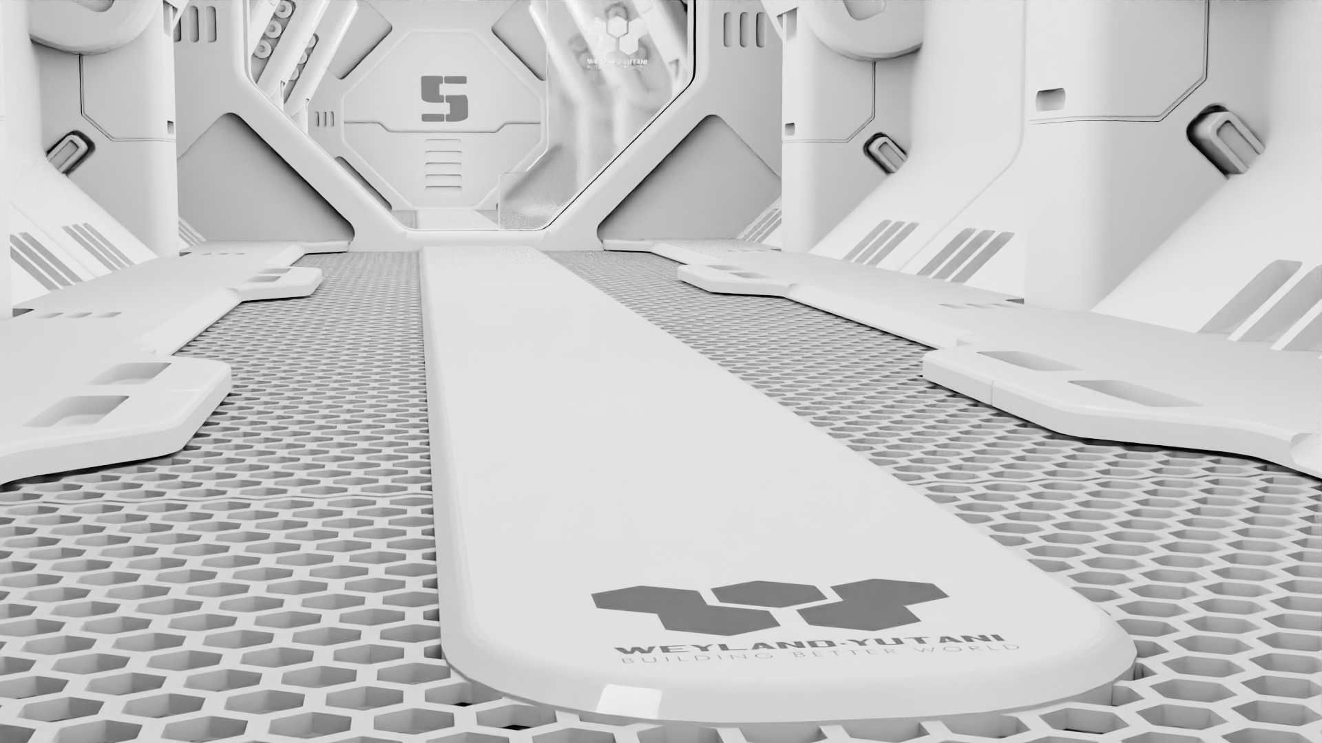 STARSHIP CORRIDOR   3D model_27