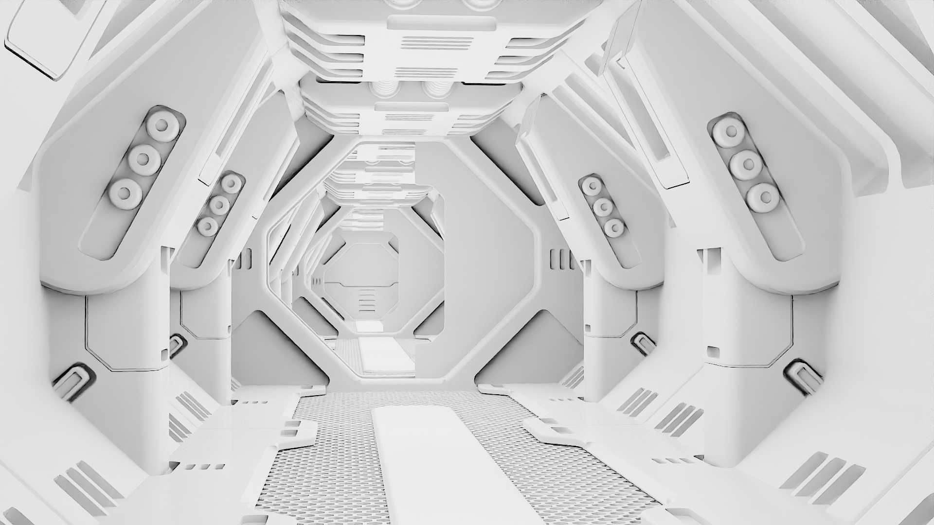STARSHIP CORRIDOR   3D model_32