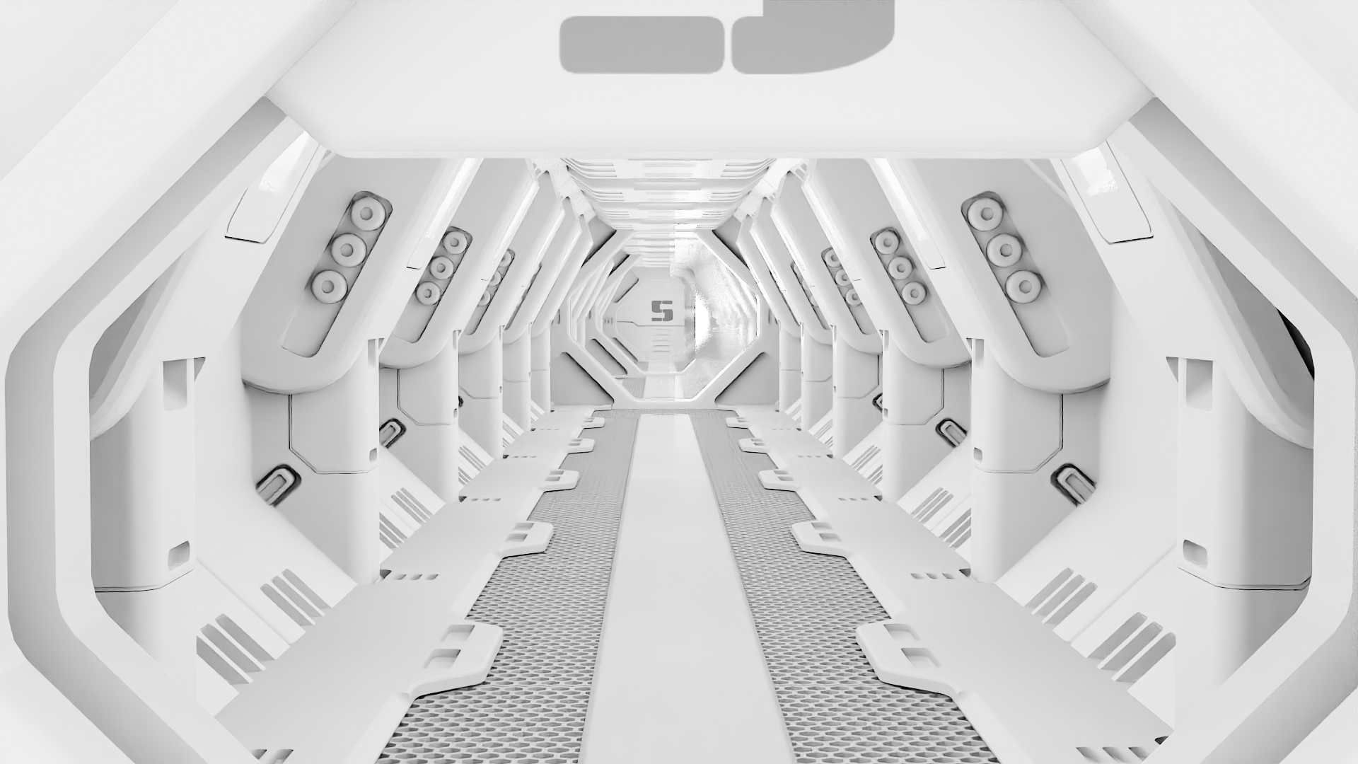 STARSHIP CORRIDOR   3D model_16