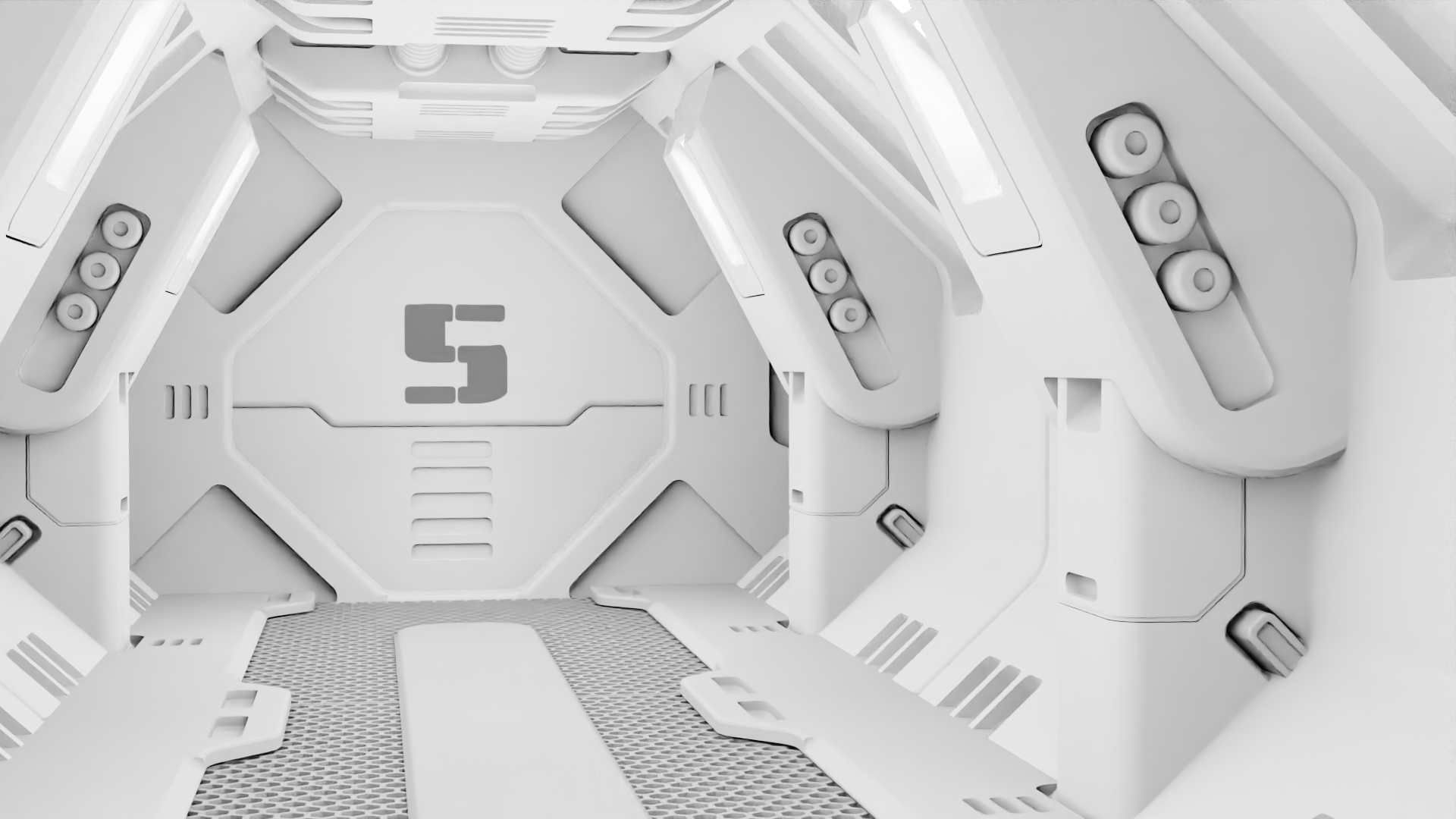 STARSHIP CORRIDOR   3D model_23