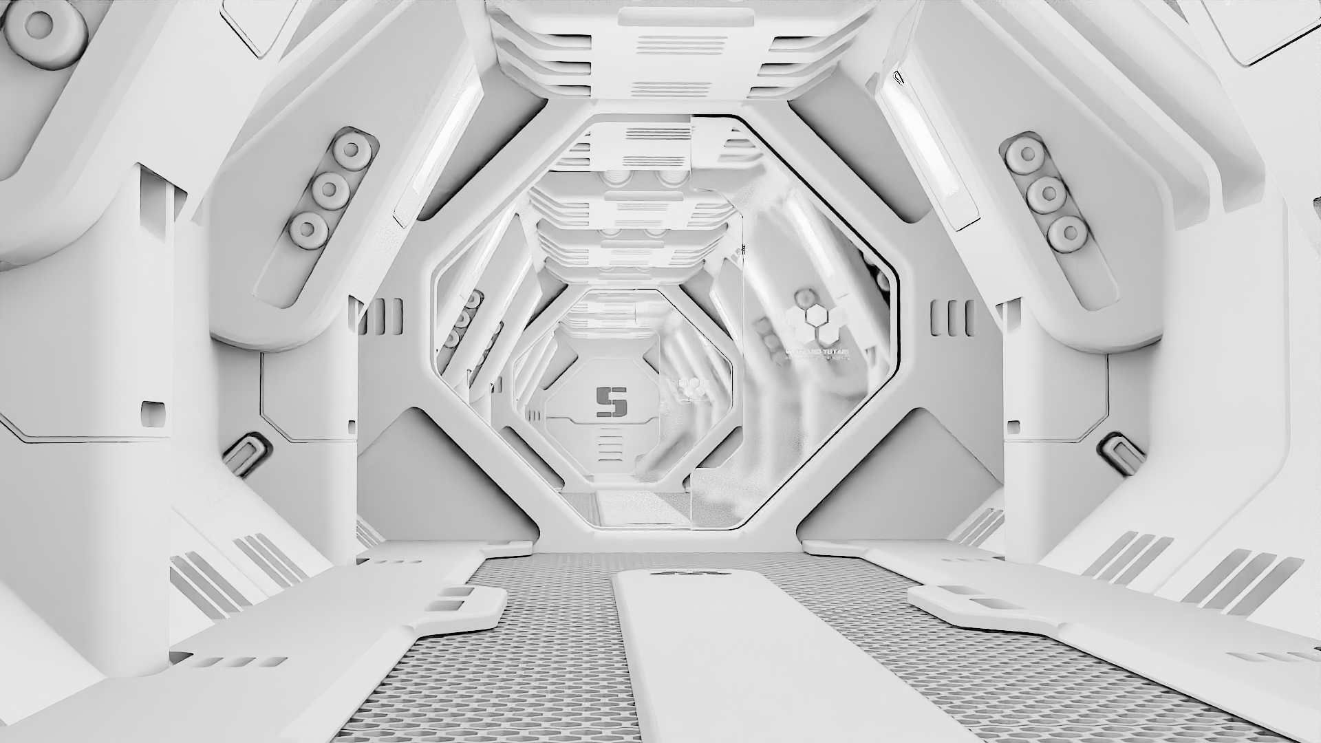 STARSHIP CORRIDOR   3D model_10