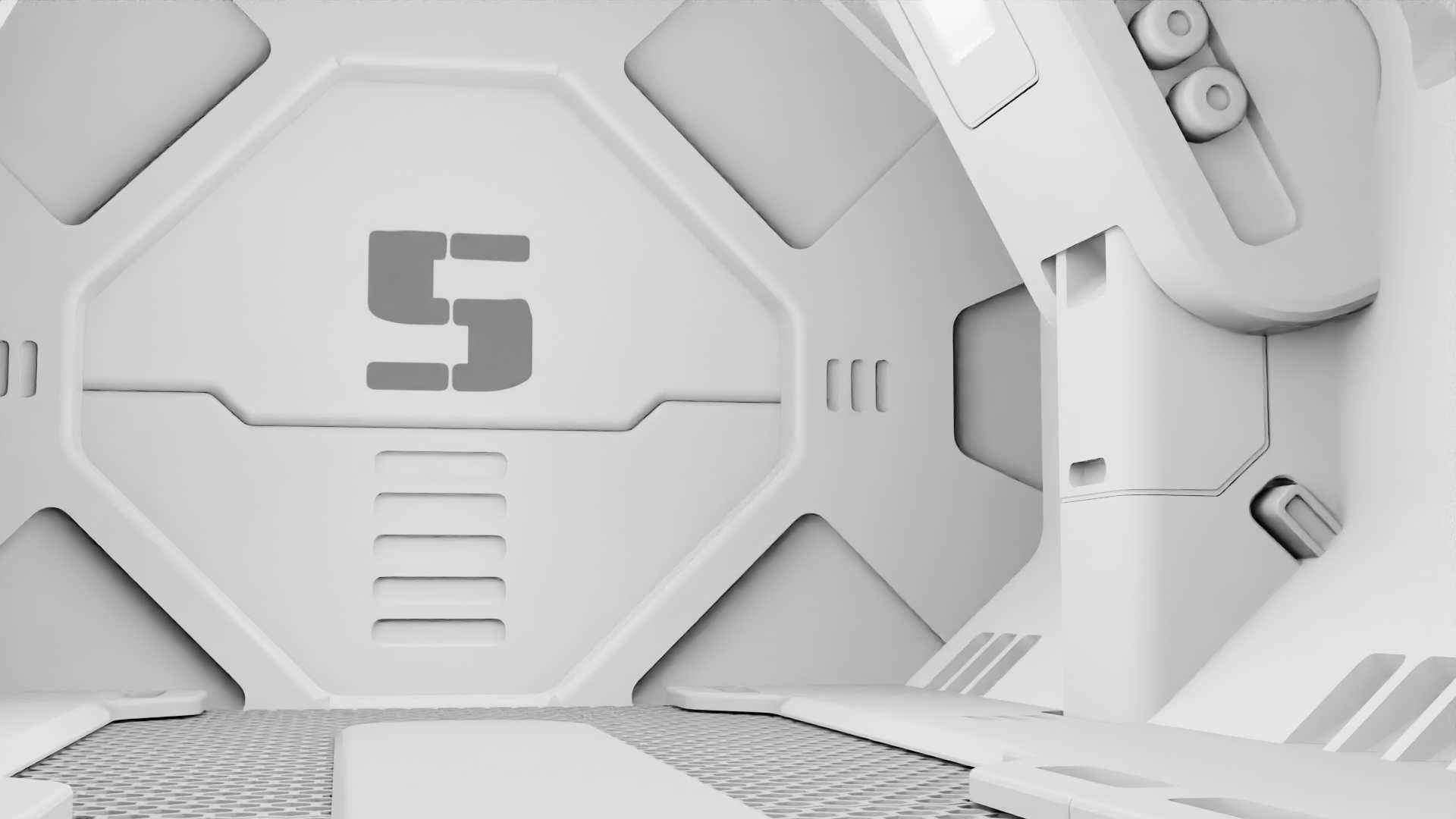 STARSHIP CORRIDOR   3D model_26