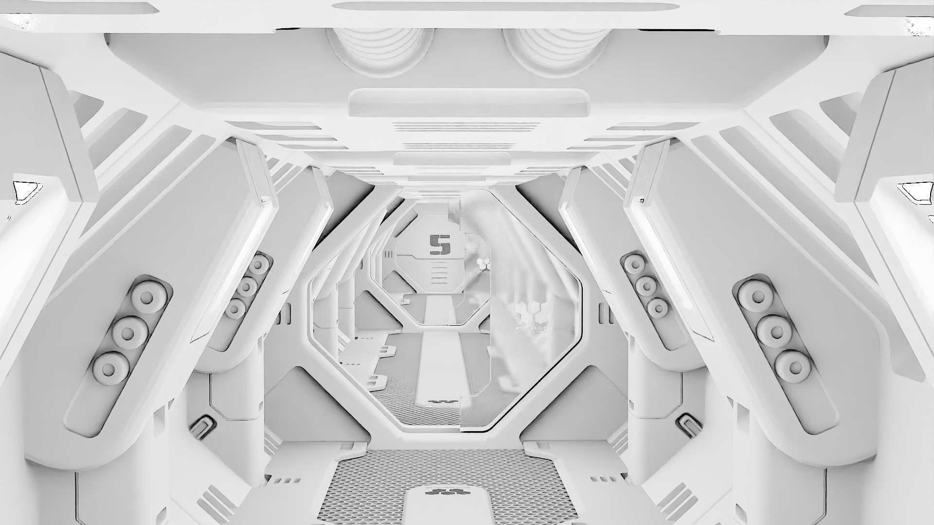 STARSHIP CORRIDOR   3D model_12