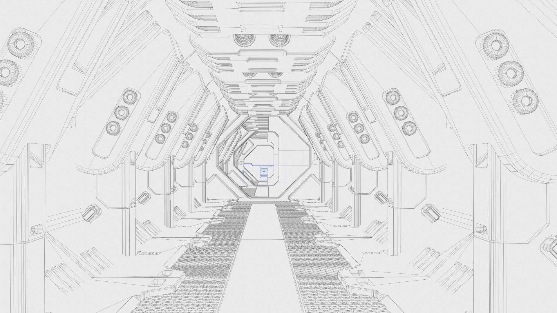 STARSHIP CORRIDOR   3D model_39