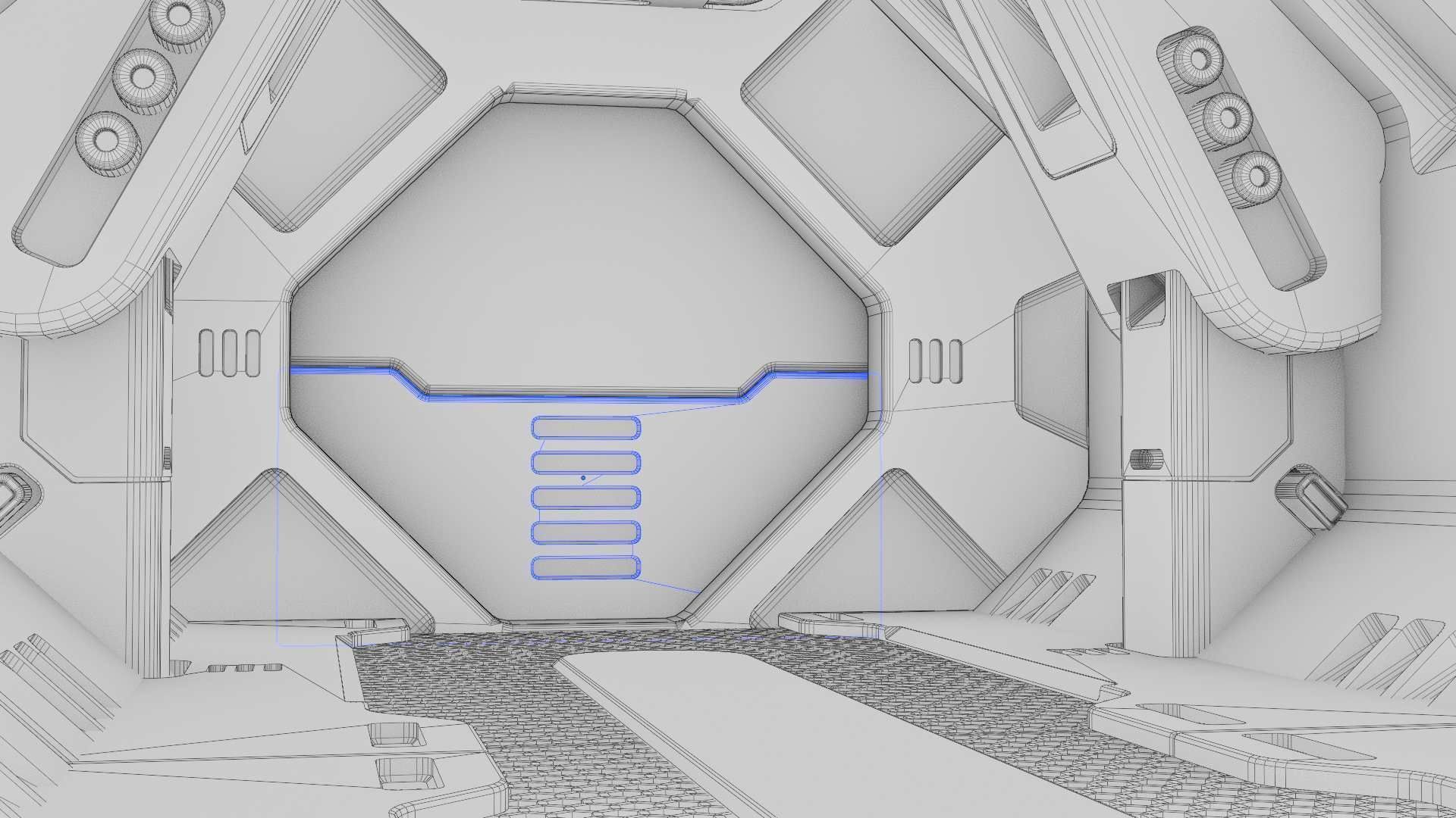 STARSHIP CORRIDOR   3D model_36
