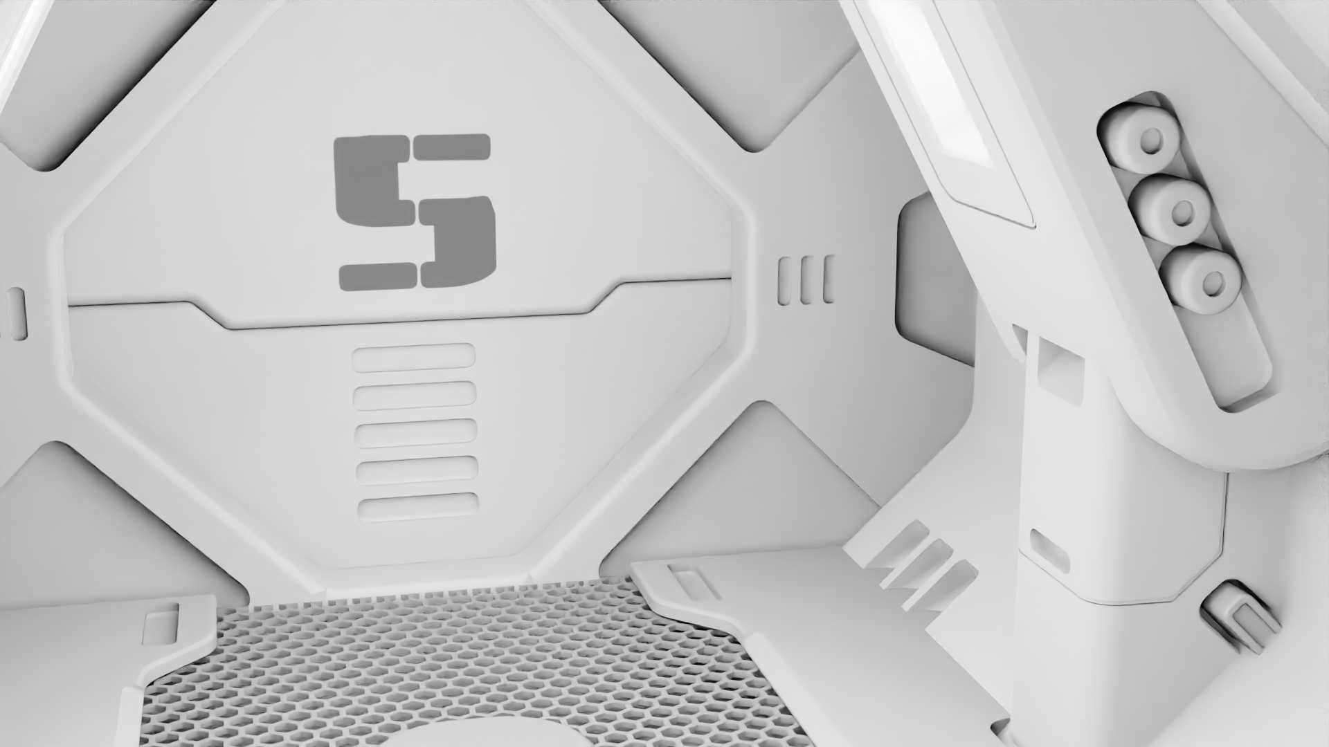 STARSHIP CORRIDOR   3D model_29