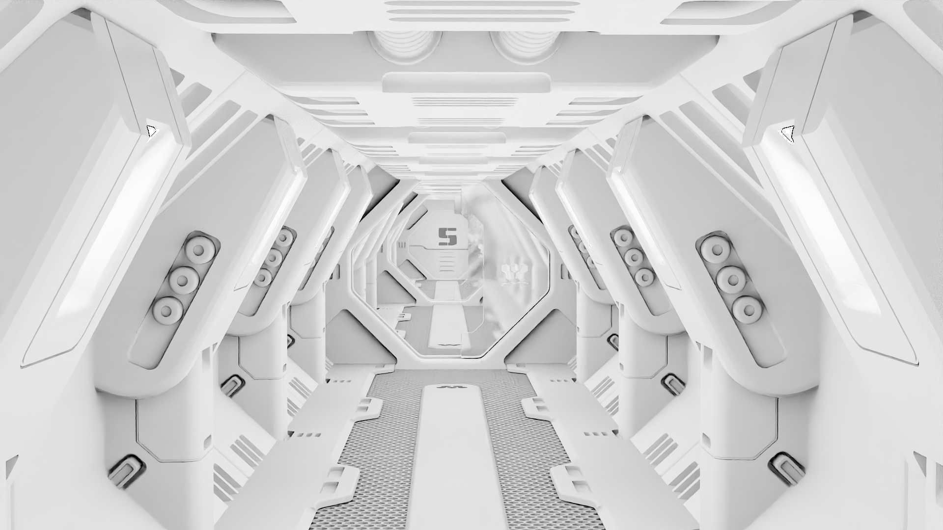 STARSHIP CORRIDOR   3D model_14