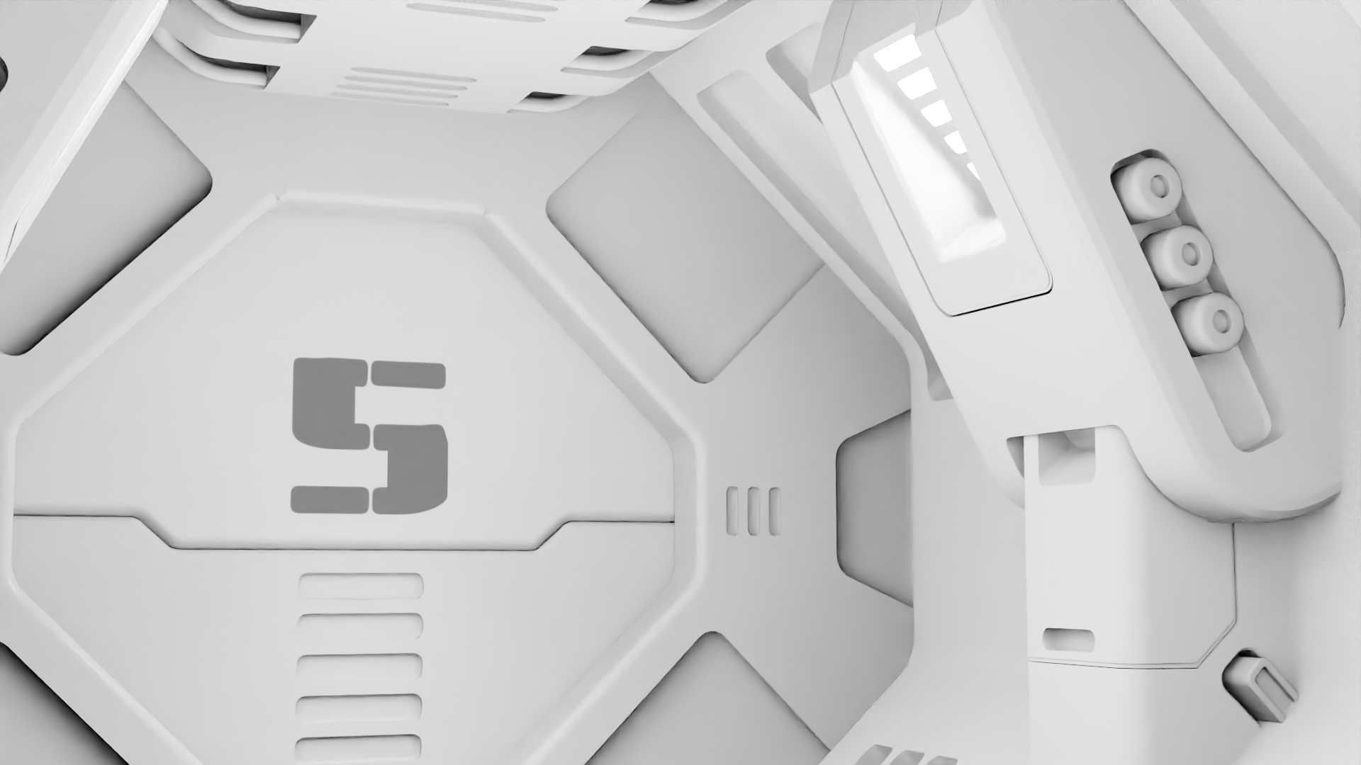 STARSHIP CORRIDOR   3D model_25