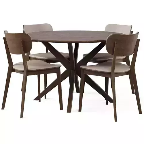 Dining Set 5 by Rowico Home