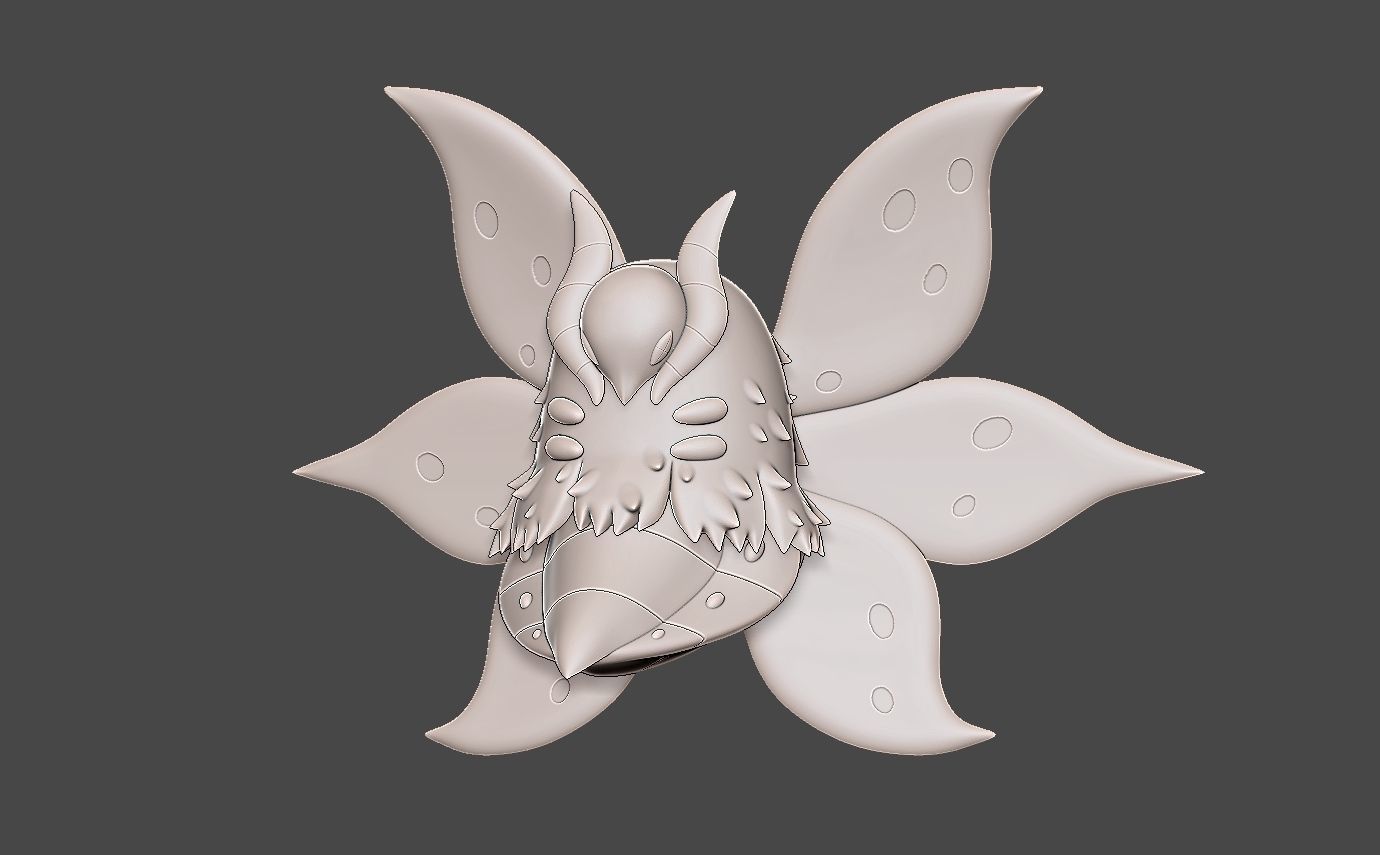 Pokemon volcarona 3D print model_2