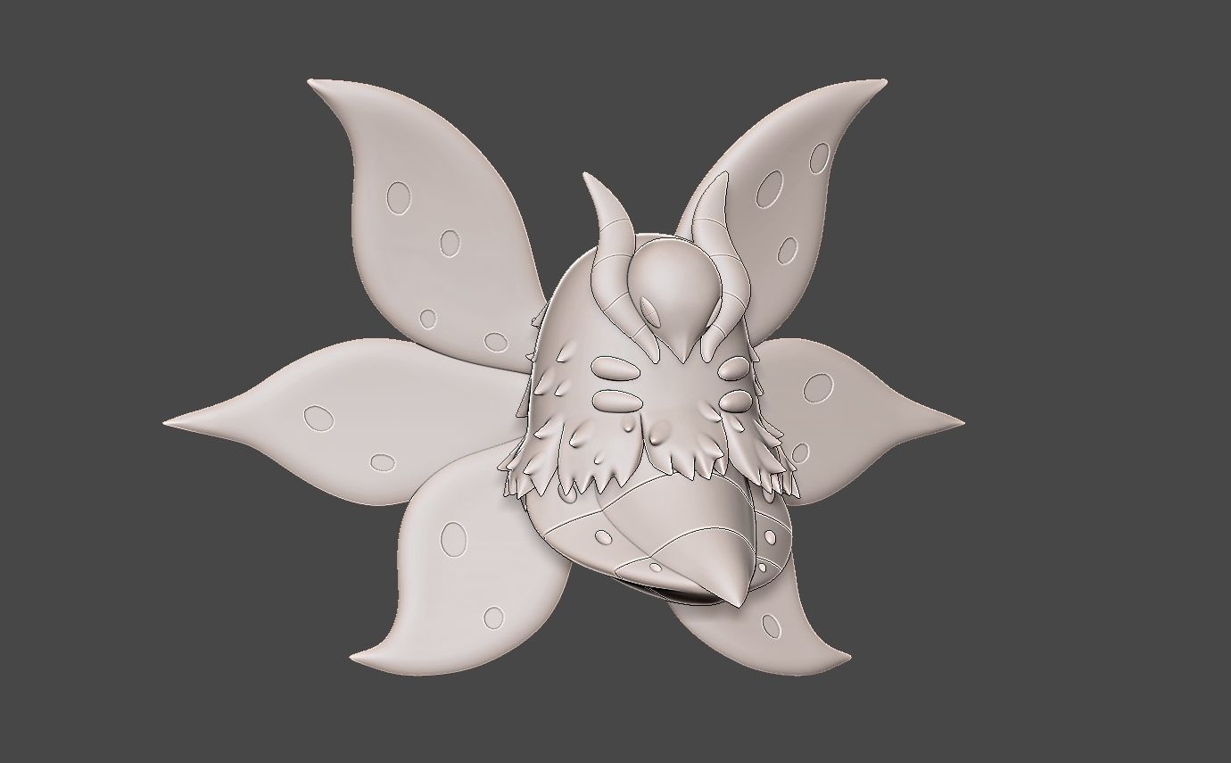 Pokemon volcarona 3D print model_6