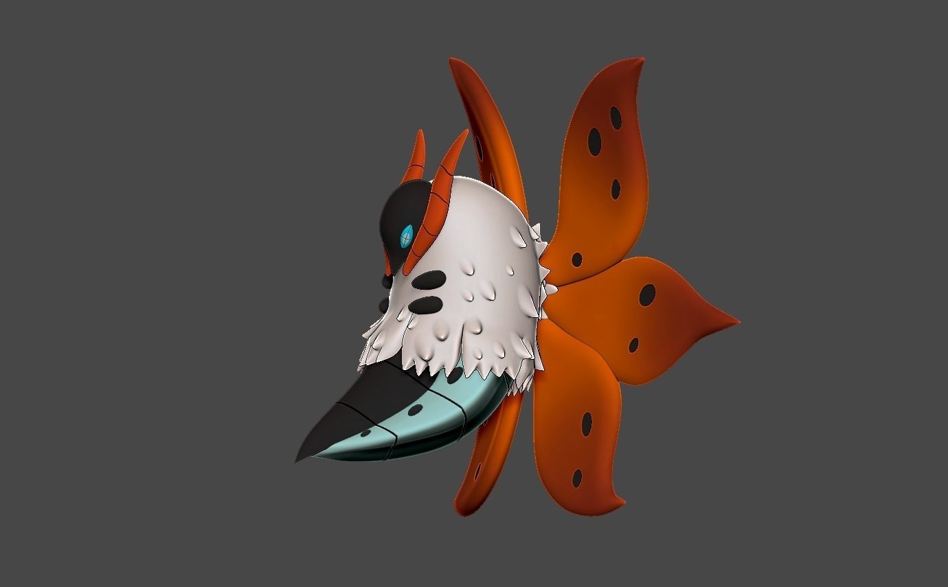 Pokemon volcarona 3D print model_3