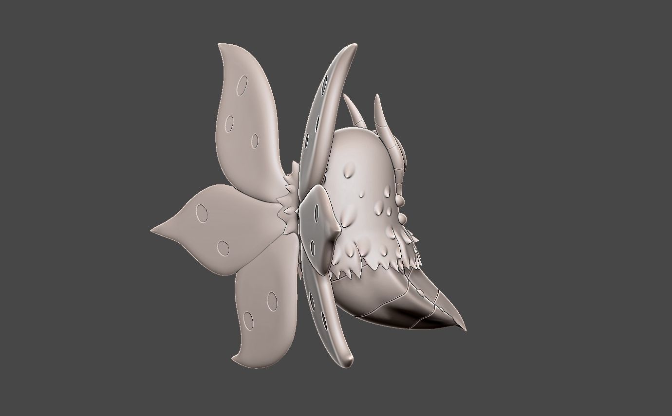 Pokemon volcarona 3D print model_10