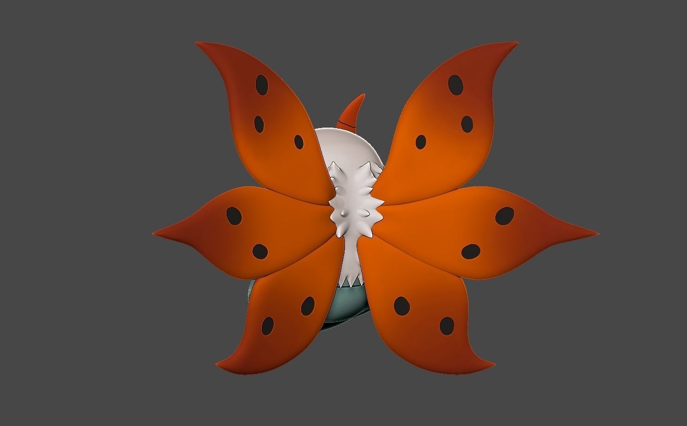 Pokemon larvesta evolution pack 3D print model_19