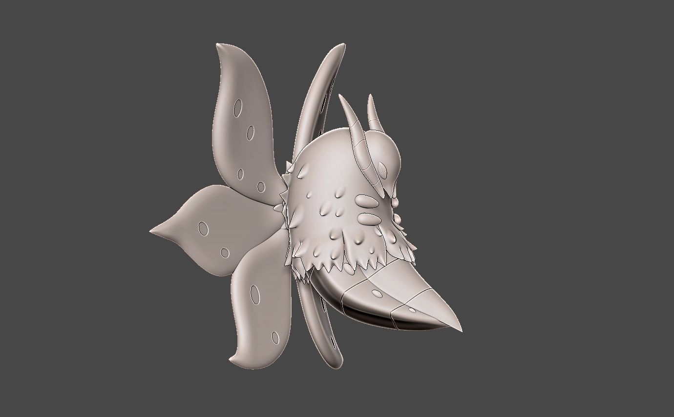 Pokemon larvesta evolution pack 3D print model_13