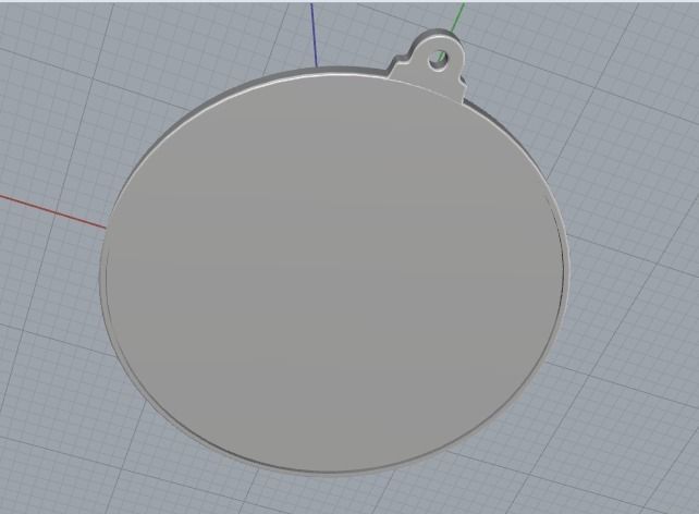 Pendant Round smooth Model 3248 3D print model_4