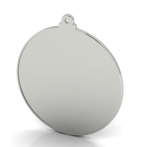 Pendant Round smooth Model 3248 3D print model_1