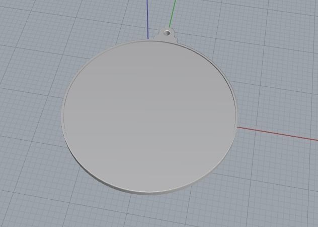 Pendant Round smooth Model 3248 3D print model_5