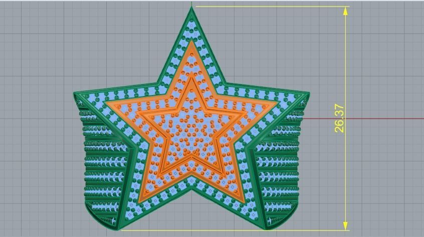 Star ring Model 3239 3D print model_8