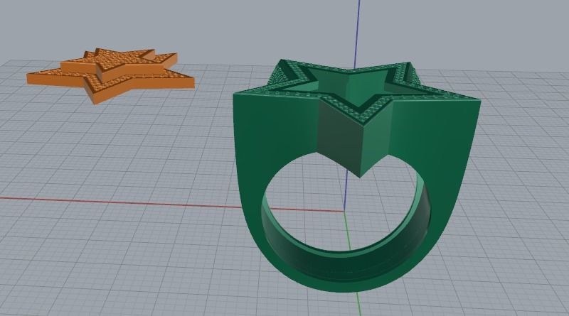 Star ring Model 3239 3D print model_5