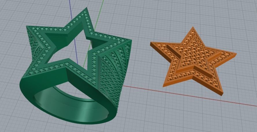 Star ring Model 3239 3D print model_2
