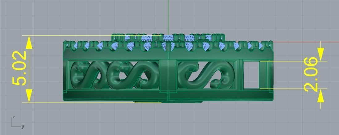 Pendant with patterns Model 3231 3D print model_8