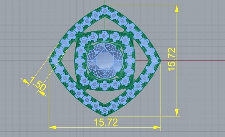 Pendant with patterns Model 3231 3D print model_7
