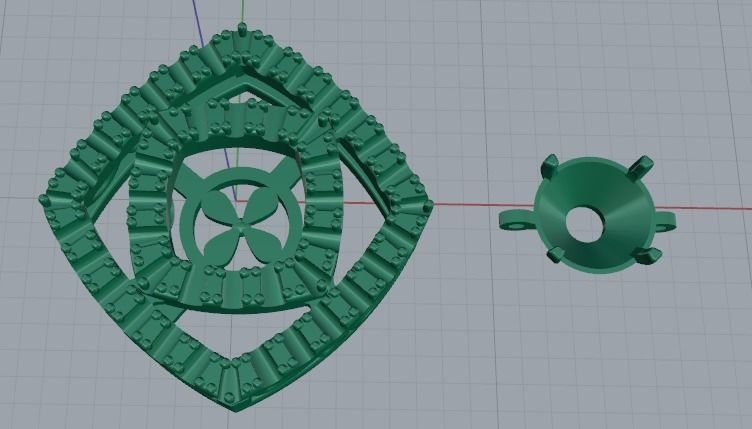 Pendant with patterns Model 3231 3D print model_4