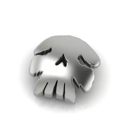 Skull pendant Model 3227 3D print model_0