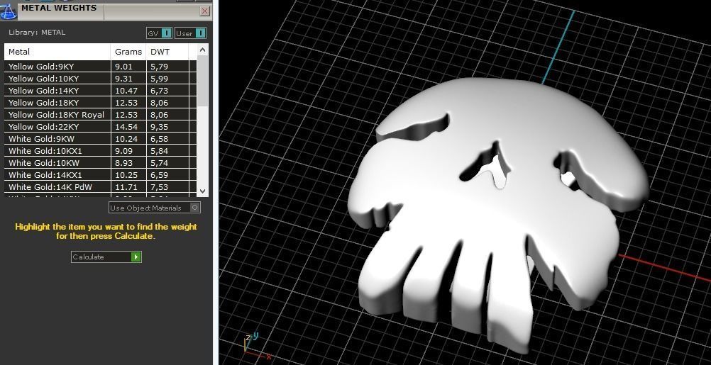 Skull pendant Model 3227 3D print model_9